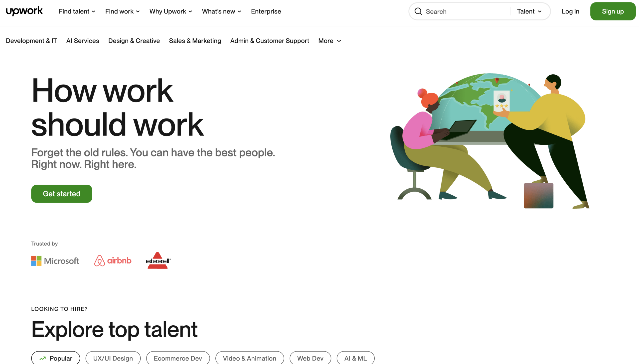 Upwork Homepage
