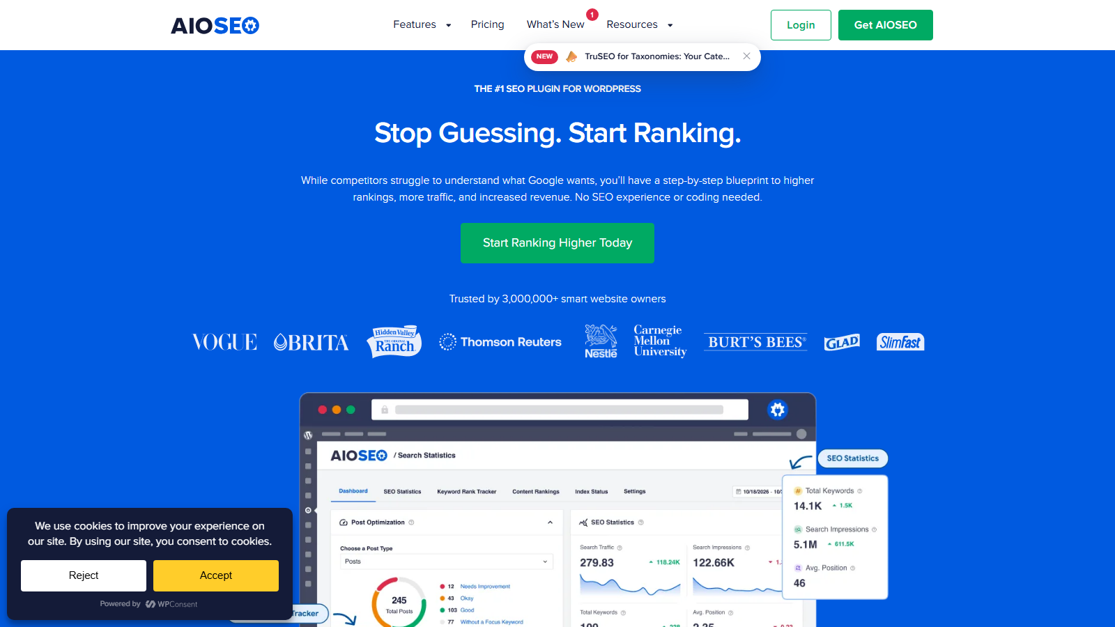 All in One SEO homepage