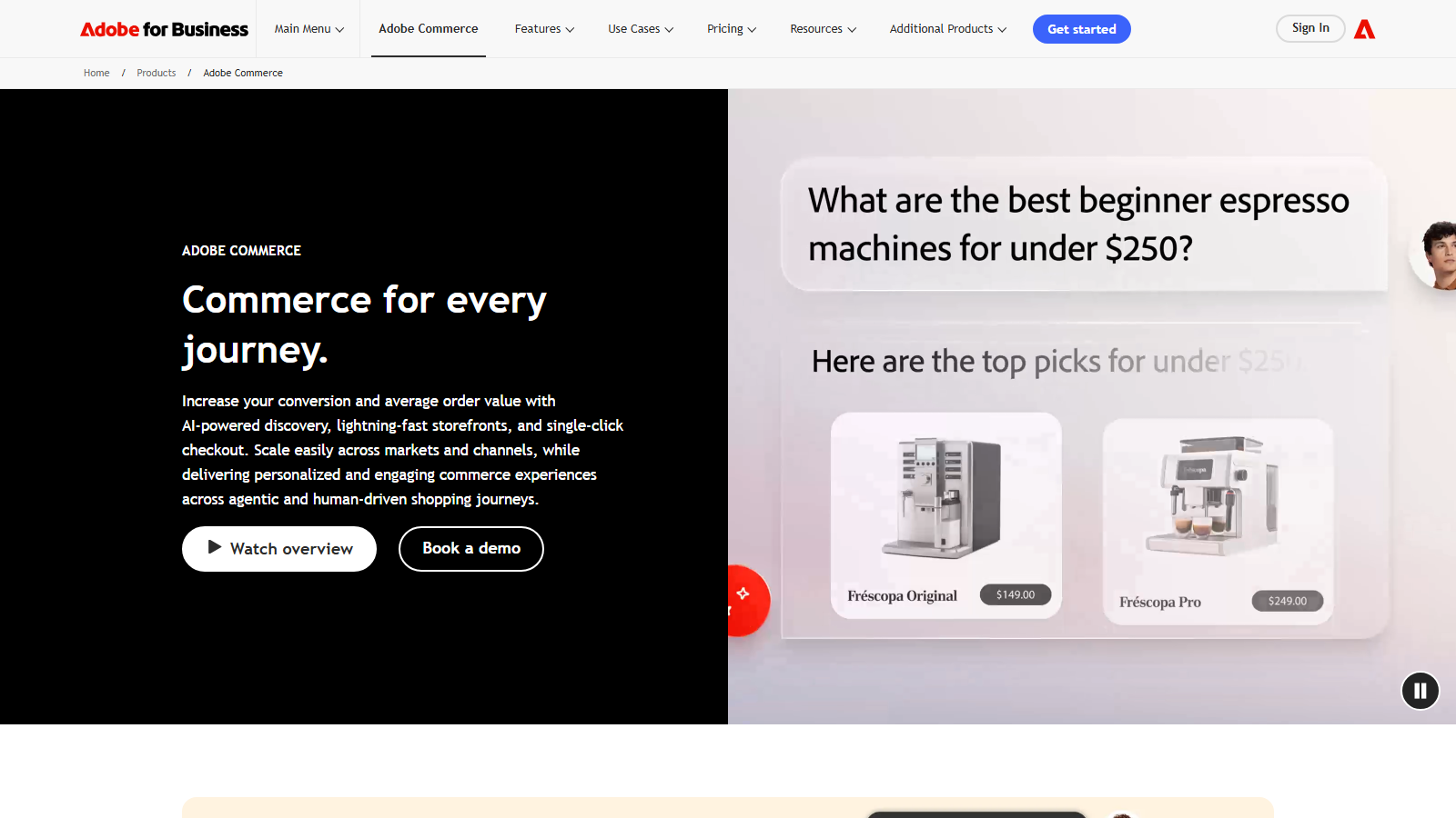 Adobe Commerce (Magento) page